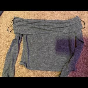 Forever 21 off the shoulder long sleeve